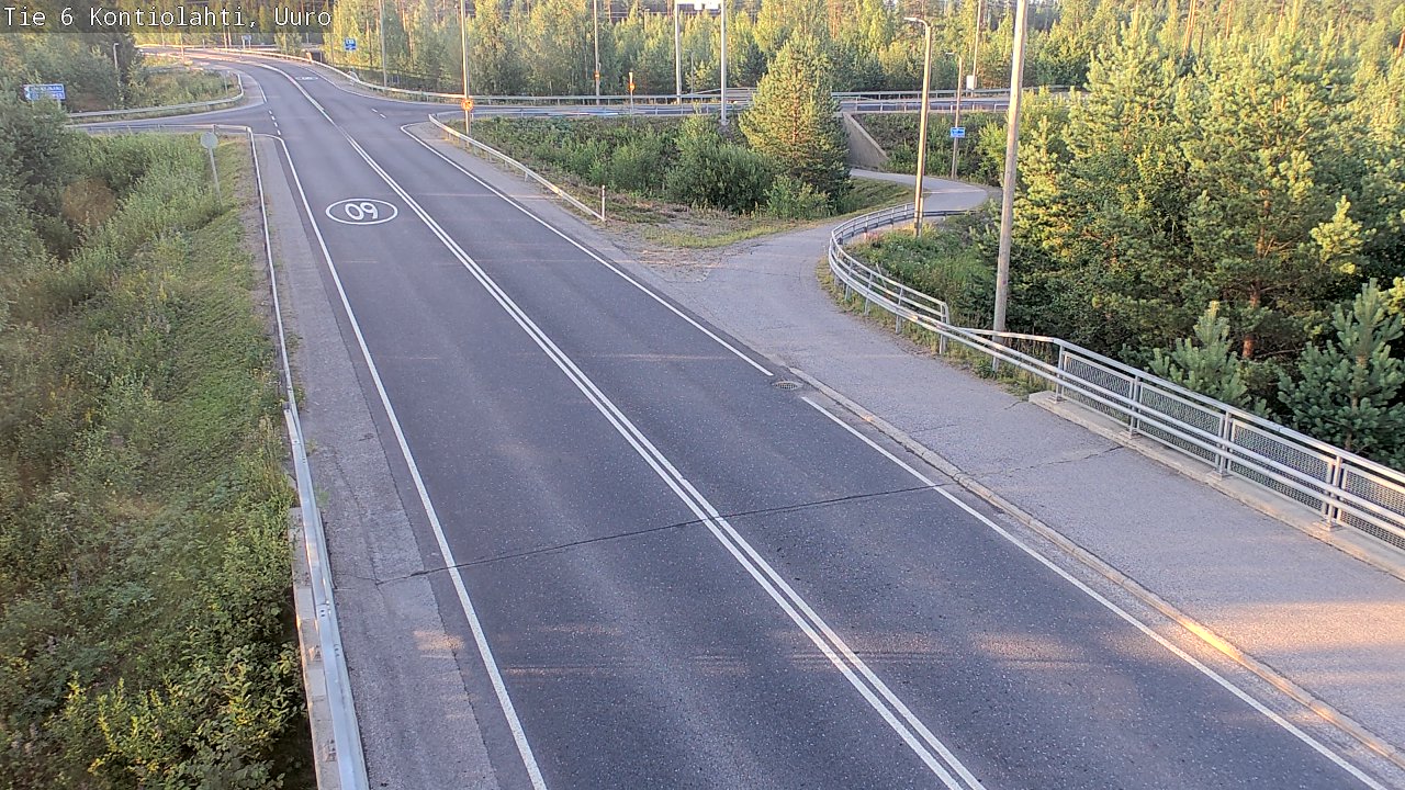 Weather Camera Image Road 6 Kontiolahti, Uuro, Kontiolahti, Pohjois-Karjala