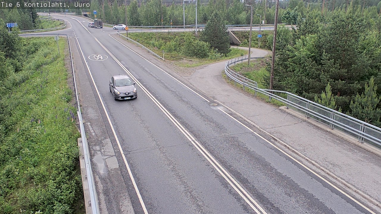 Weather Camera Image Väg 6 Kontiolax, Uuro, Kontiolahti, Pohjois-Karjala