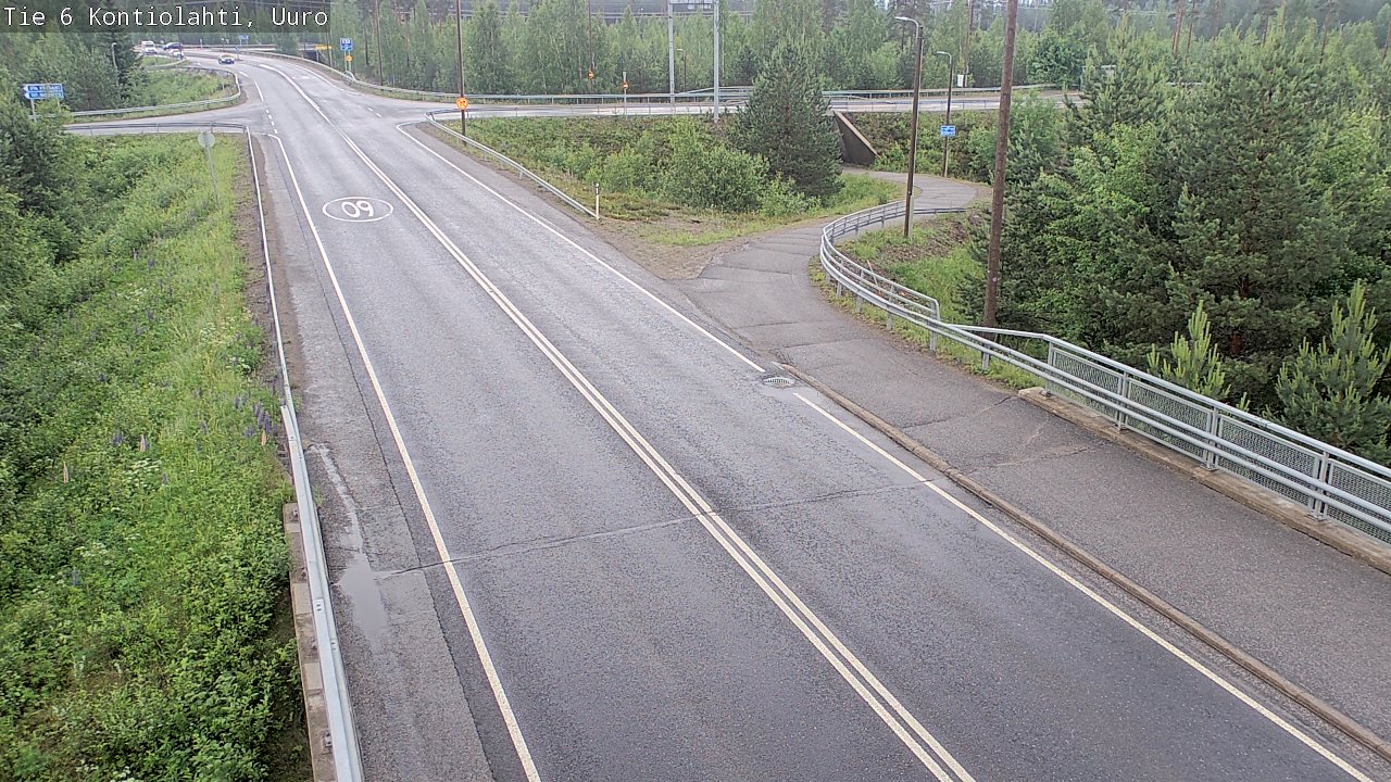 Weather Camera Image Väg 6 Kontiolax, Uuro, Kontiolahti, Pohjois-Karjala