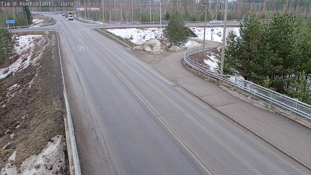 Weather Camera Image Väg 6 Kontiolax, Uuro, Kontiolahti, Pohjois-Karjala