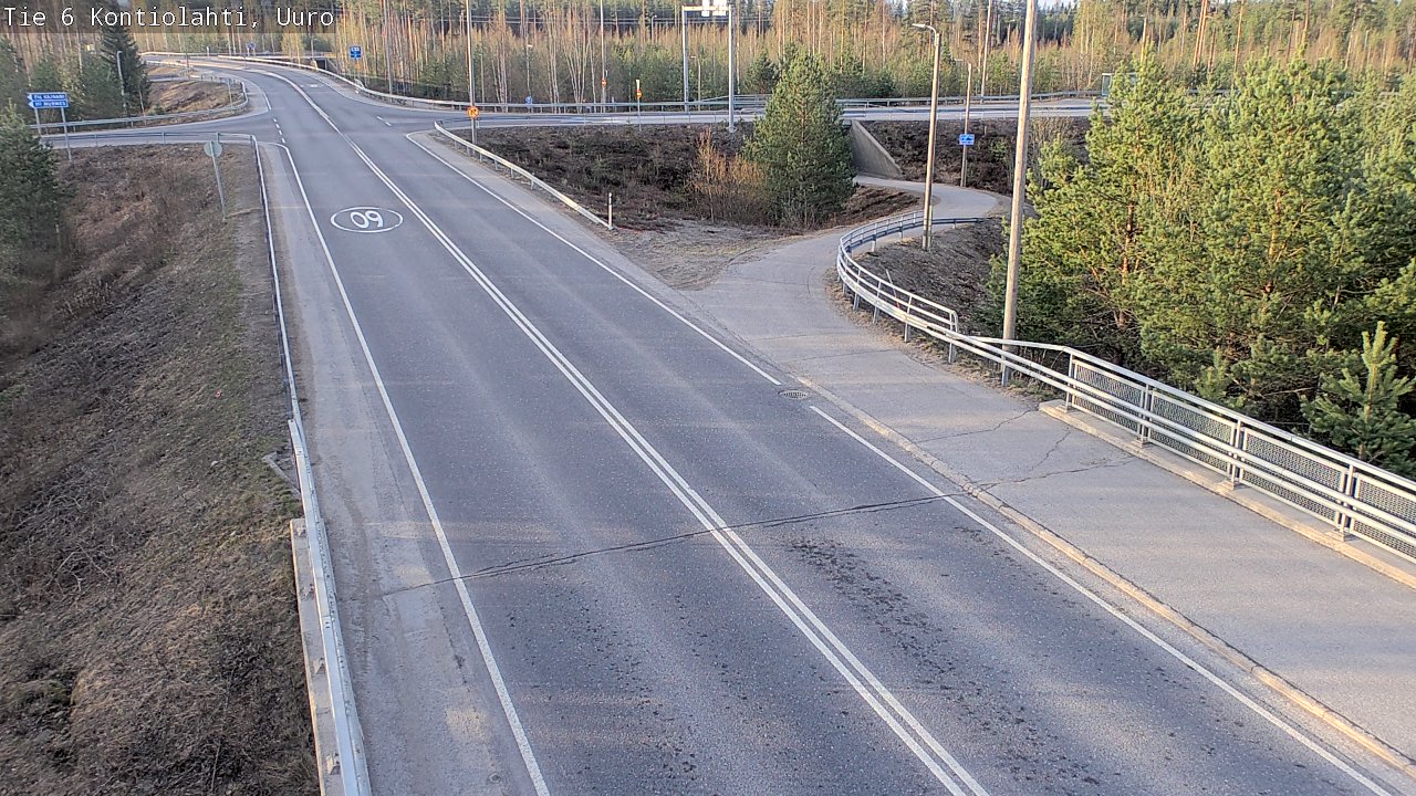 Weather Camera Image Road 6 Kontiolahti, Uuro, Kontiolahti, Pohjois-Karjala