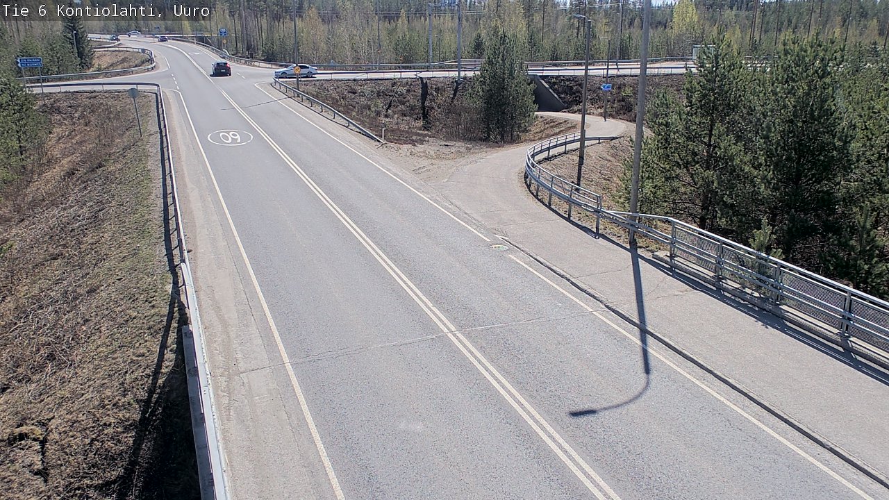 Weather Camera Image Väg 6 Kontiolax, Uuro, Kontiolahti, Pohjois-Karjala
