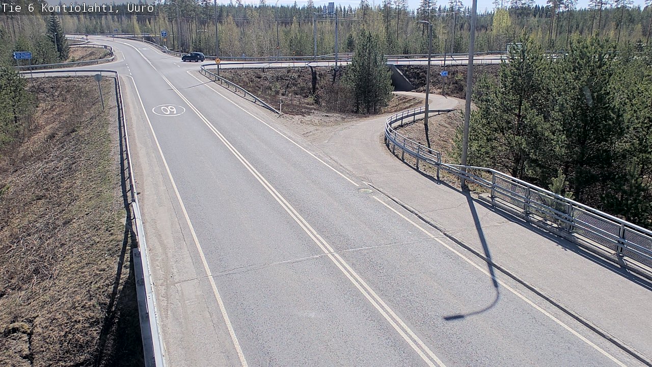Weather Camera Image Väg 6 Kontiolax, Uuro, Kontiolahti, Pohjois-Karjala