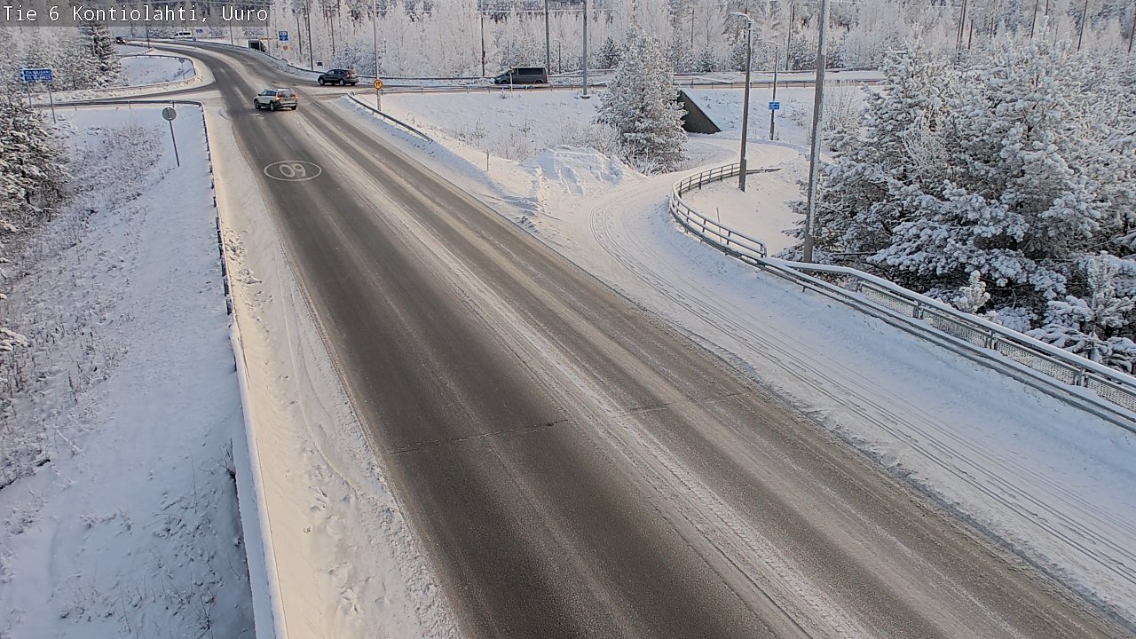 Weather Camera Image Road 6 Kontiolahti, Uuro, Kontiolahti, Pohjois-Karjala