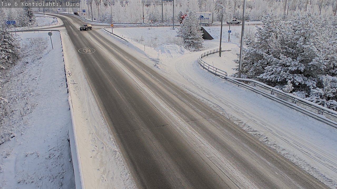 Weather Camera Image Road 6 Kontiolahti, Uuro, Kontiolahti, Pohjois-Karjala