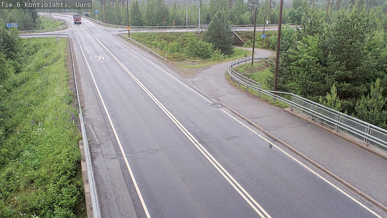Weather Camera Image Väg 6 Kontiolax, Uuro, Kontiolahti, Pohjois-Karjala