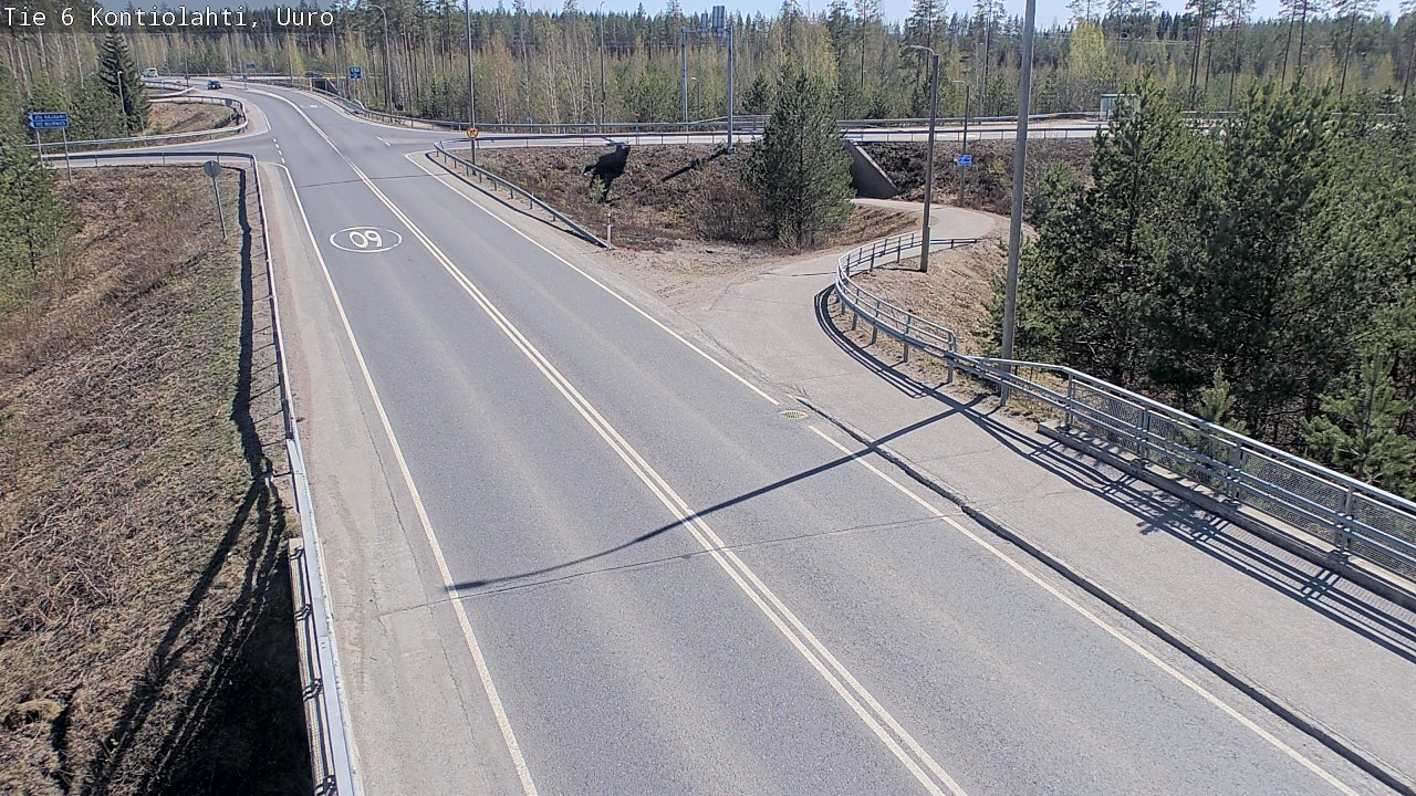 Weather Camera Image Väg 6 Kontiolax, Uuro, Kontiolahti, Pohjois-Karjala