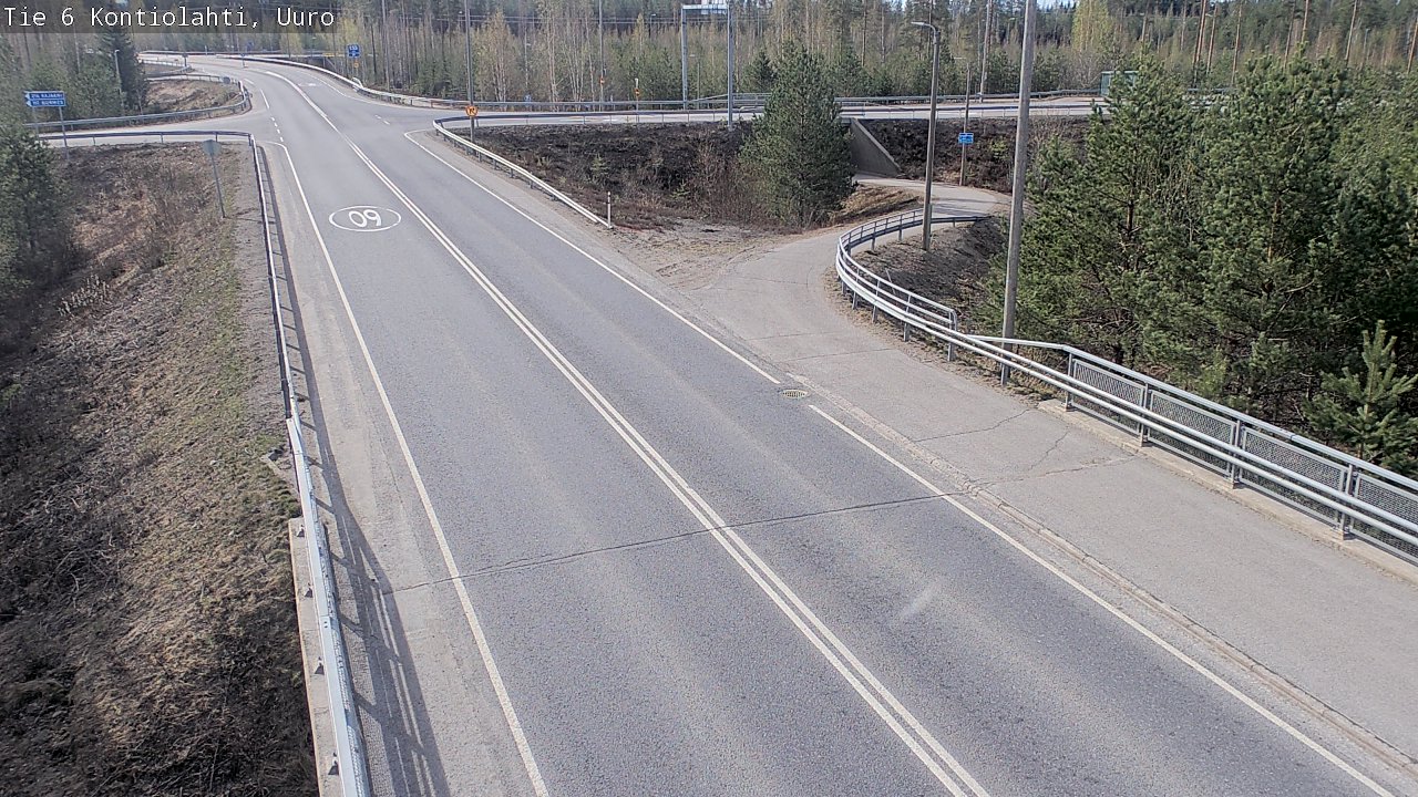 Weather Camera Image Road 6 Kontiolahti, Uuro, Kontiolahti, Pohjois-Karjala