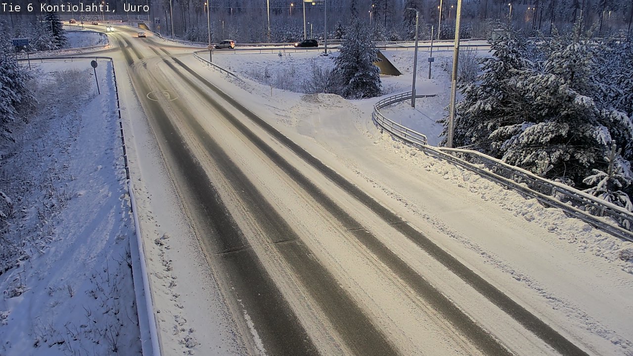 Weather Camera Image Väg 6 Kontiolax, Uuro, Kontiolahti, Pohjois-Karjala