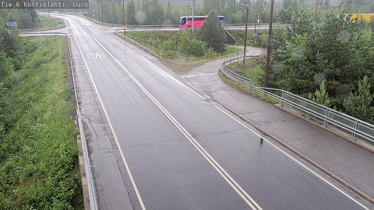 Weather Camera Image Road 6 Kontiolahti, Uuro, Kontiolahti, Pohjois-Karjala