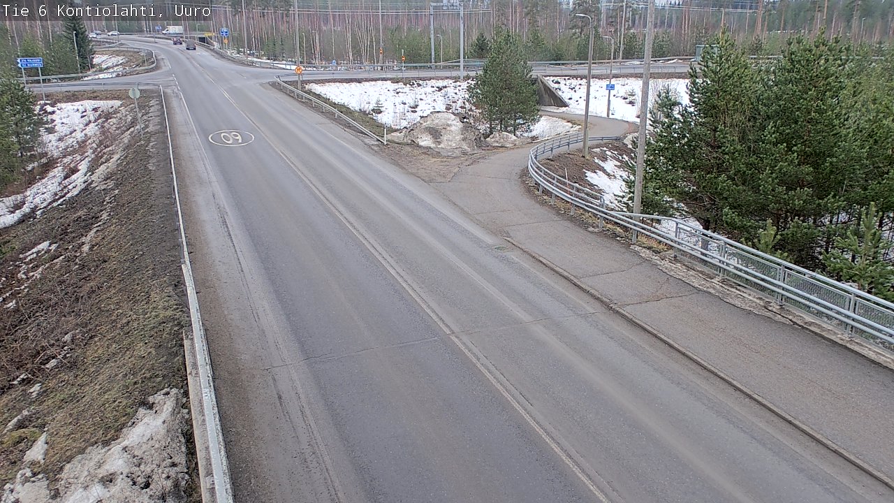 Weather Camera Image Väg 6 Kontiolax, Uuro, Kontiolahti, Pohjois-Karjala