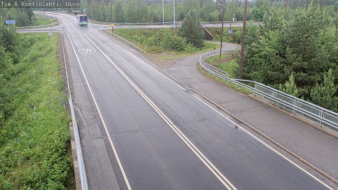 Weather Camera Image Väg 6 Kontiolax, Uuro, Kontiolahti, Pohjois-Karjala