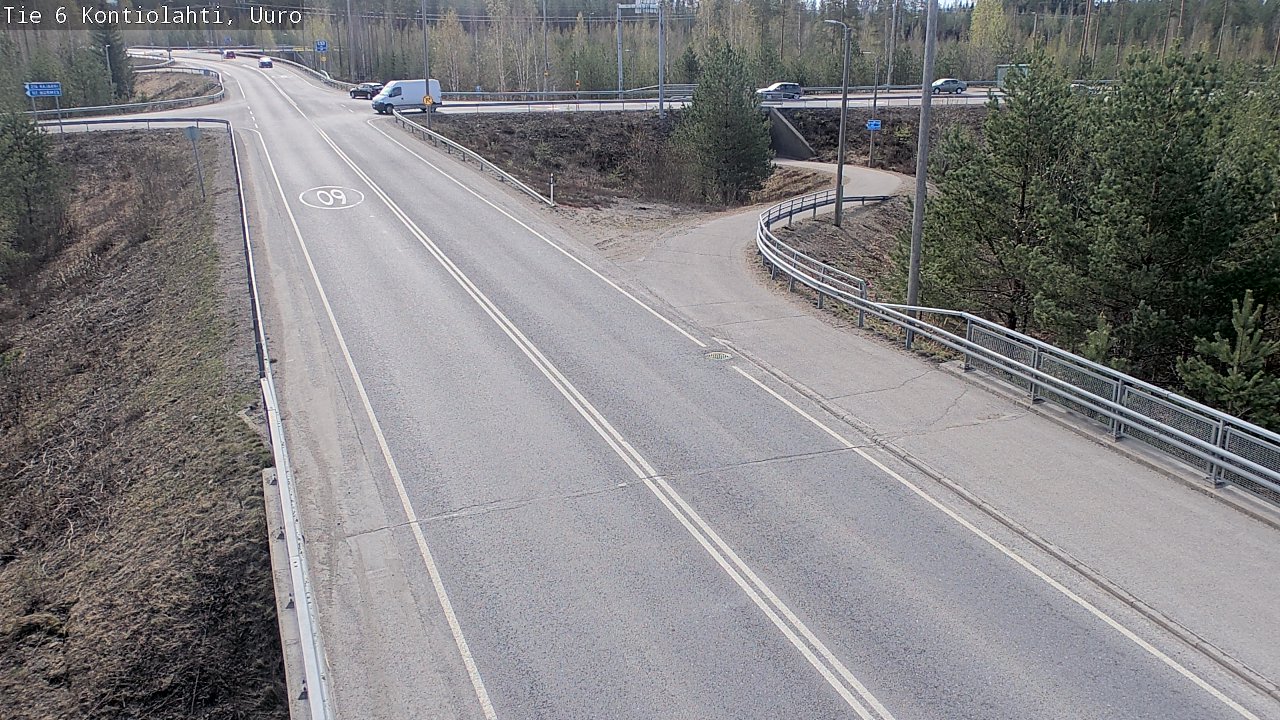 Weather Camera Image Väg 6 Kontiolax, Uuro, Kontiolahti, Pohjois-Karjala