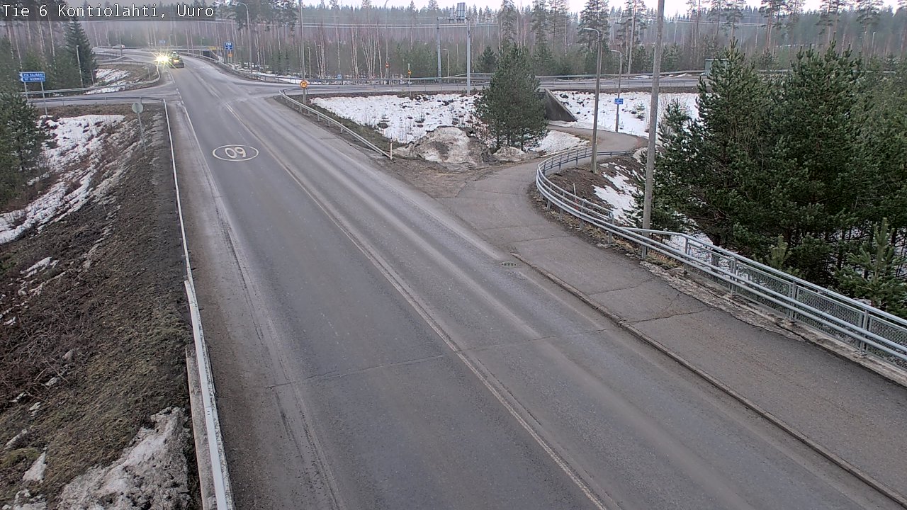 Weather Camera Image Väg 6 Kontiolax, Uuro, Kontiolahti, Pohjois-Karjala
