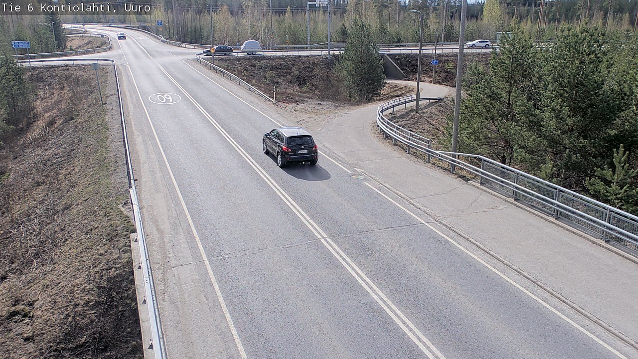 Weather Camera Image Väg 6 Kontiolax, Uuro, Kontiolahti, Pohjois-Karjala