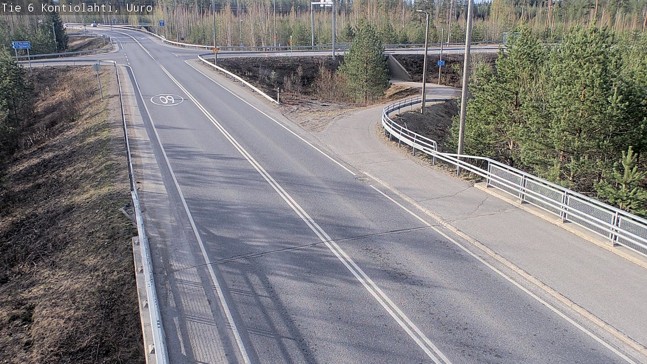 Weather Camera Image Road 6 Kontiolahti, Uuro, Kontiolahti, Pohjois-Karjala