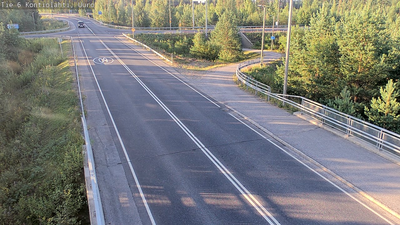 Weather Camera Image Road 6 Kontiolahti, Uuro, Kontiolahti, Pohjois-Karjala