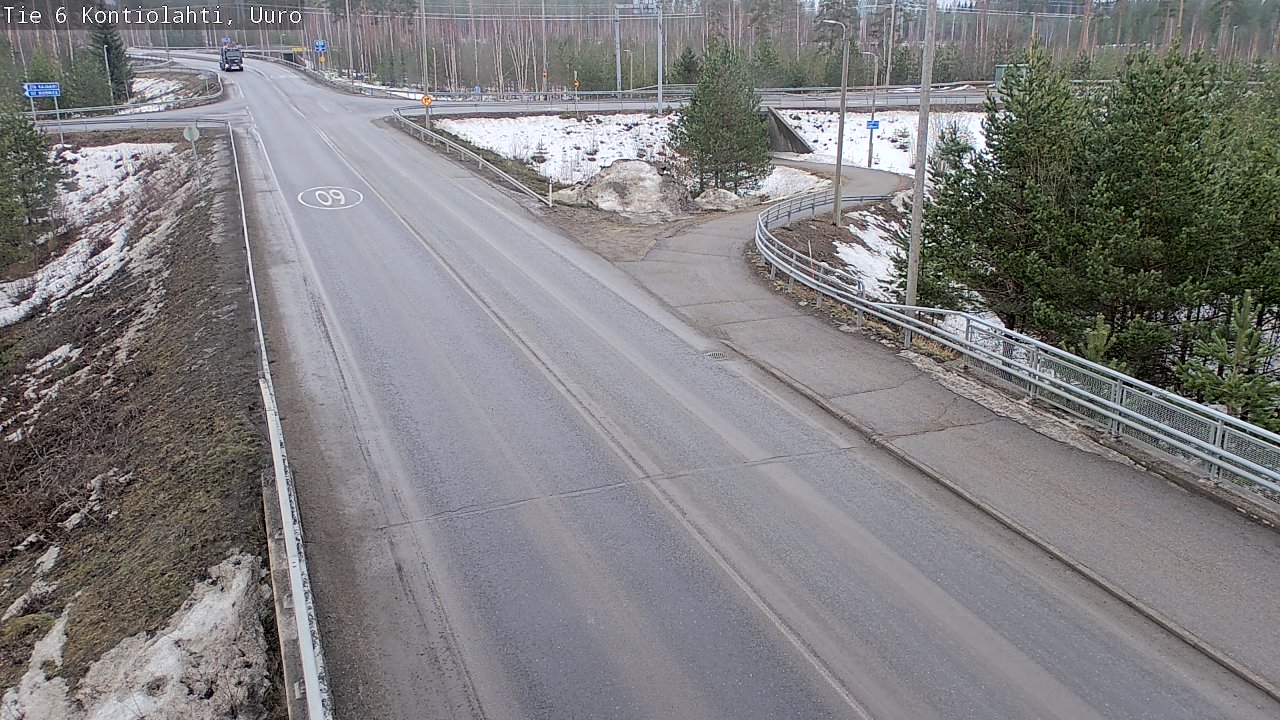 Weather Camera Image Road 6 Kontiolahti, Uuro, Kontiolahti, Pohjois-Karjala