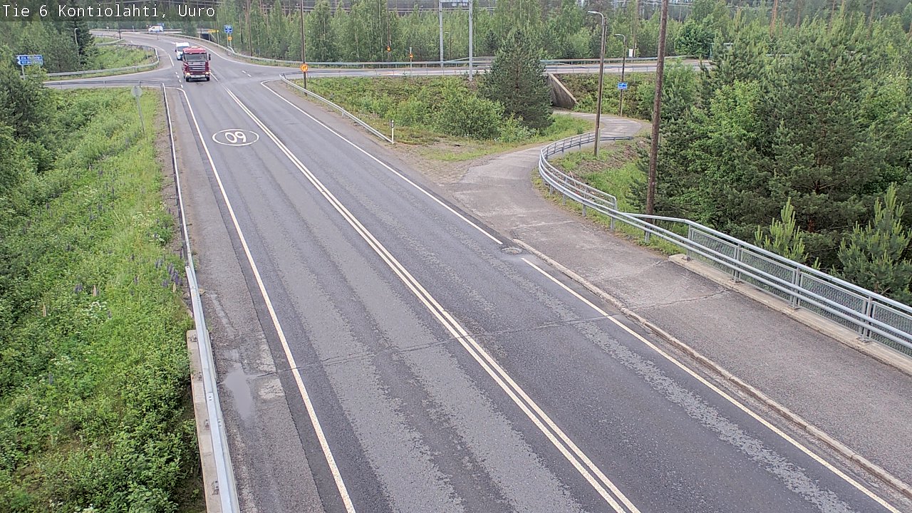 Weather Camera Image Väg 6 Kontiolax, Uuro, Kontiolahti, Pohjois-Karjala