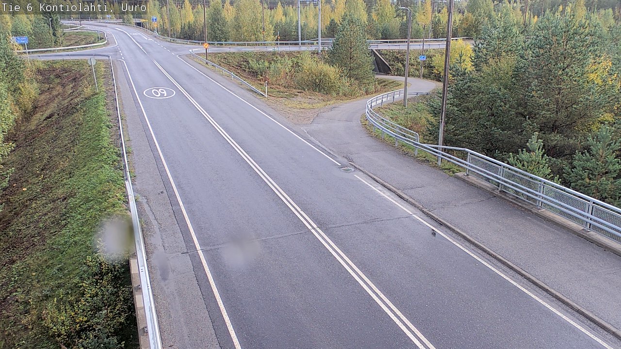Weather Camera Image Road 6 Kontiolahti, Uuro, Kontiolahti, Pohjois-Karjala