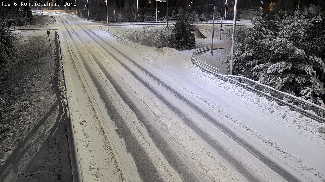 Weather Camera Image Väg 6 Kontiolax, Uuro, Kontiolahti, Pohjois-Karjala