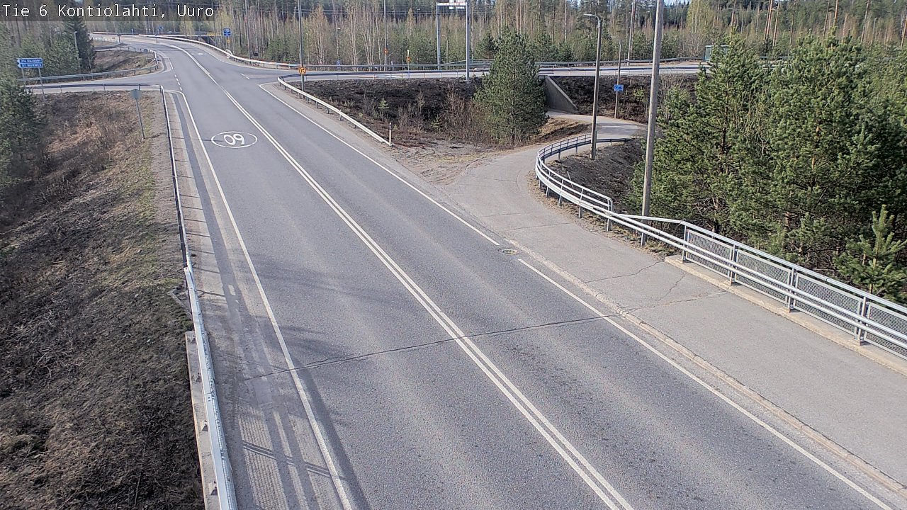 Weather Camera Image Road 6 Kontiolahti, Uuro, Kontiolahti, Pohjois-Karjala