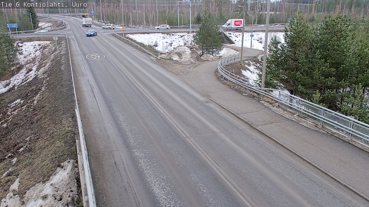 Weather Camera Image Väg 6 Kontiolax, Uuro, Kontiolahti, Pohjois-Karjala