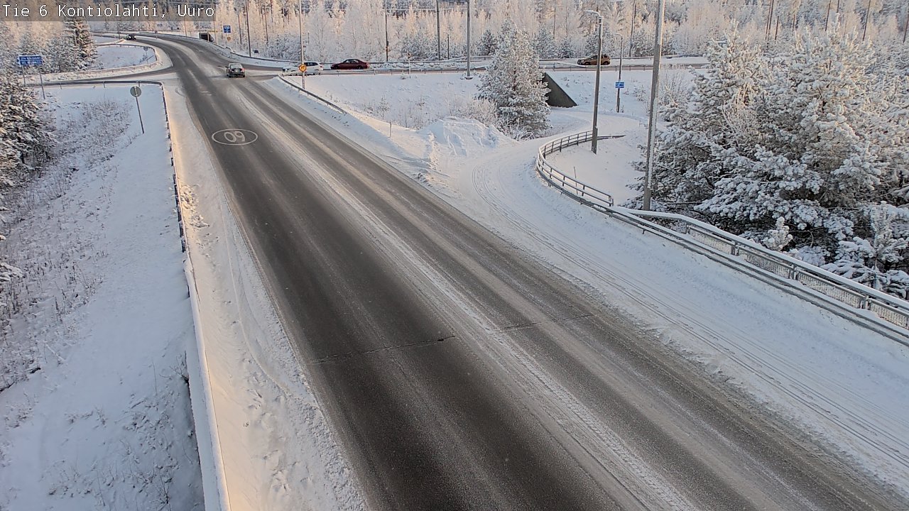 Weather Camera Image Road 6 Kontiolahti, Uuro, Kontiolahti, Pohjois-Karjala