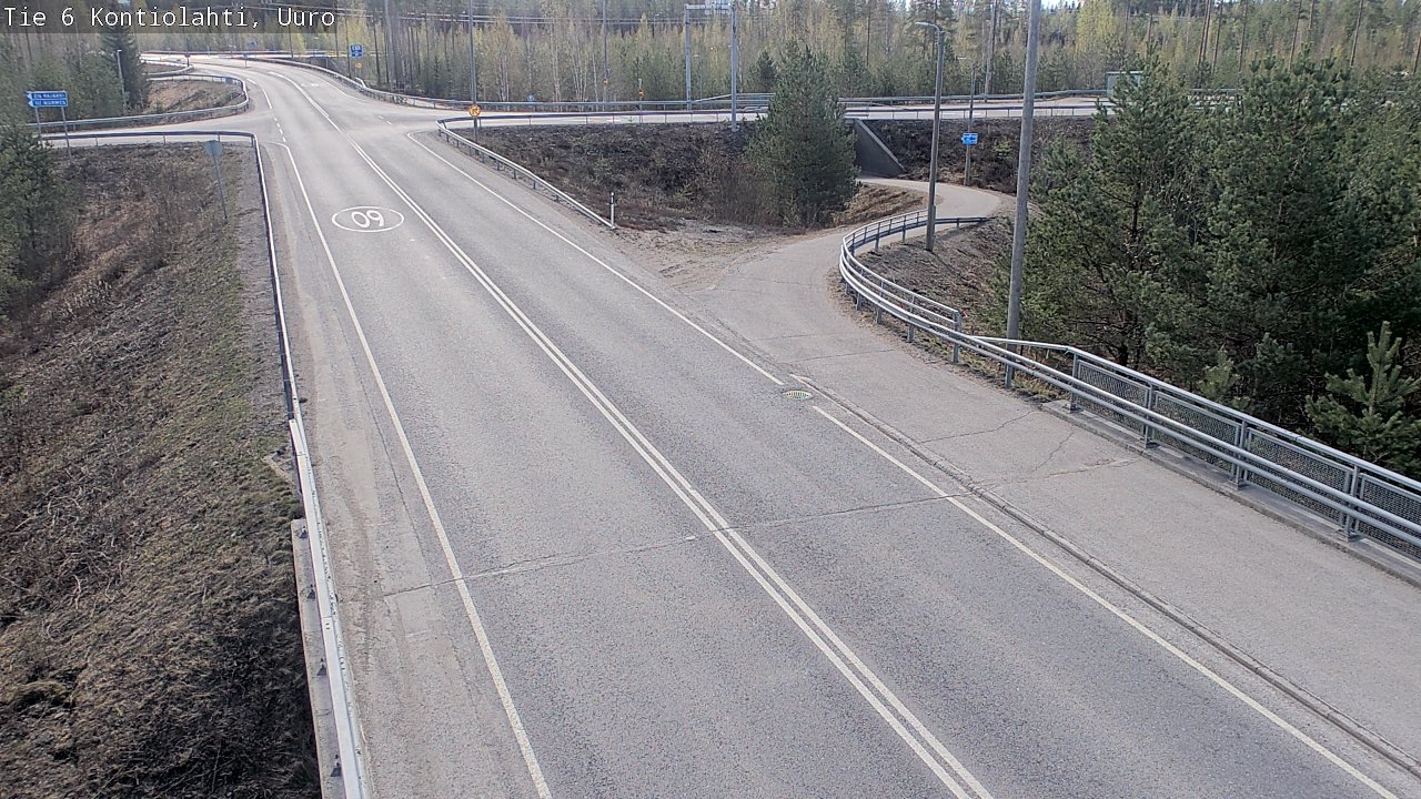 Weather Camera Image Väg 6 Kontiolax, Uuro, Kontiolahti, Pohjois-Karjala