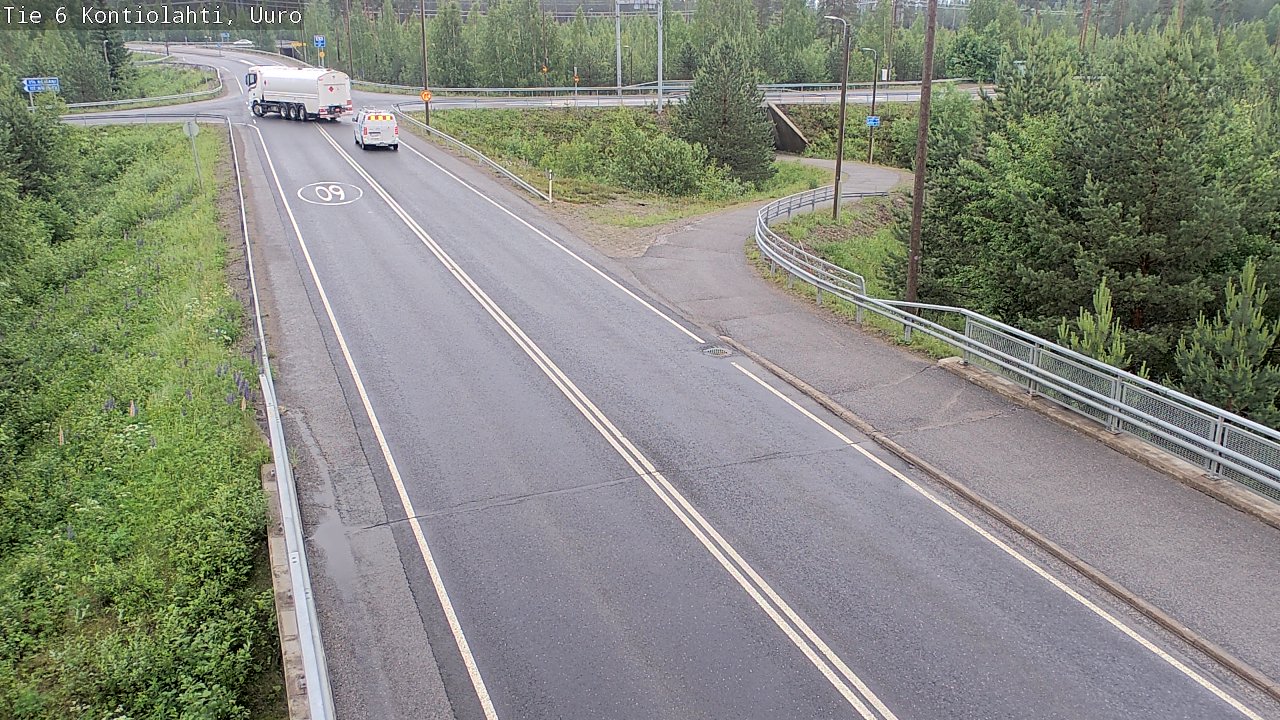 Weather Camera Image Väg 6 Kontiolax, Uuro, Kontiolahti, Pohjois-Karjala
