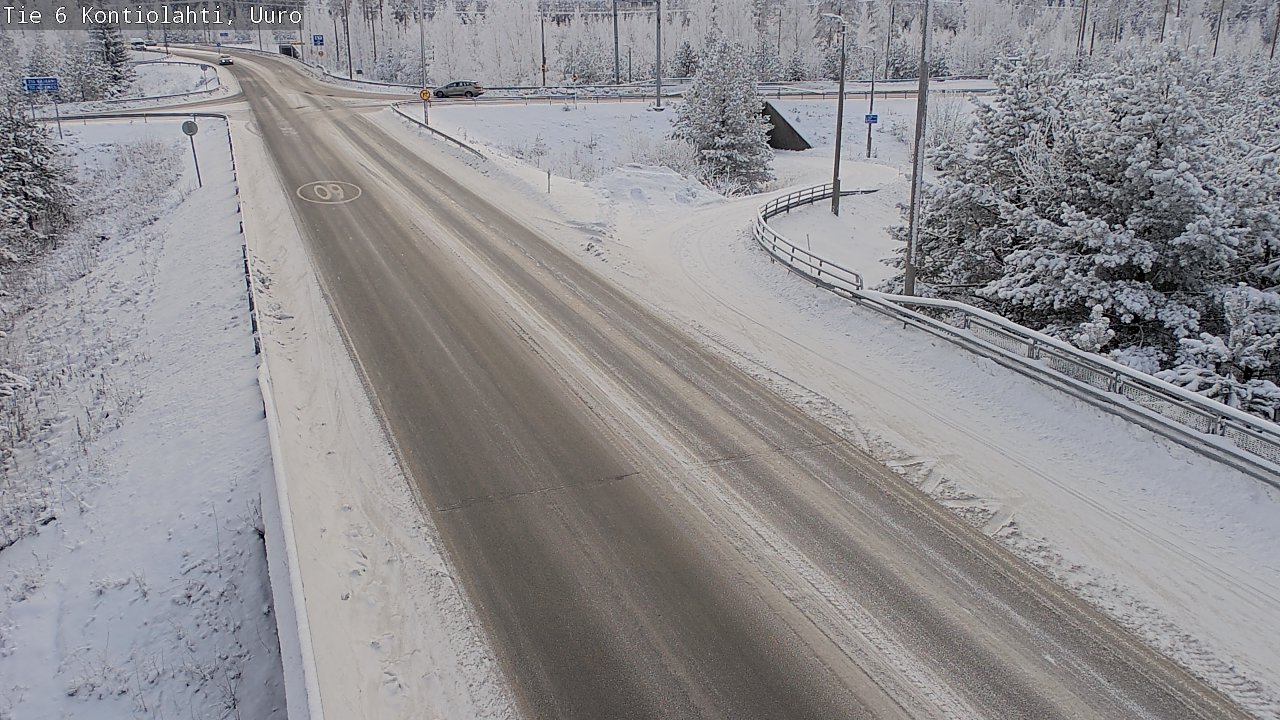 Weather Camera Image Väg 6 Kontiolax, Uuro, Kontiolahti, Pohjois-Karjala