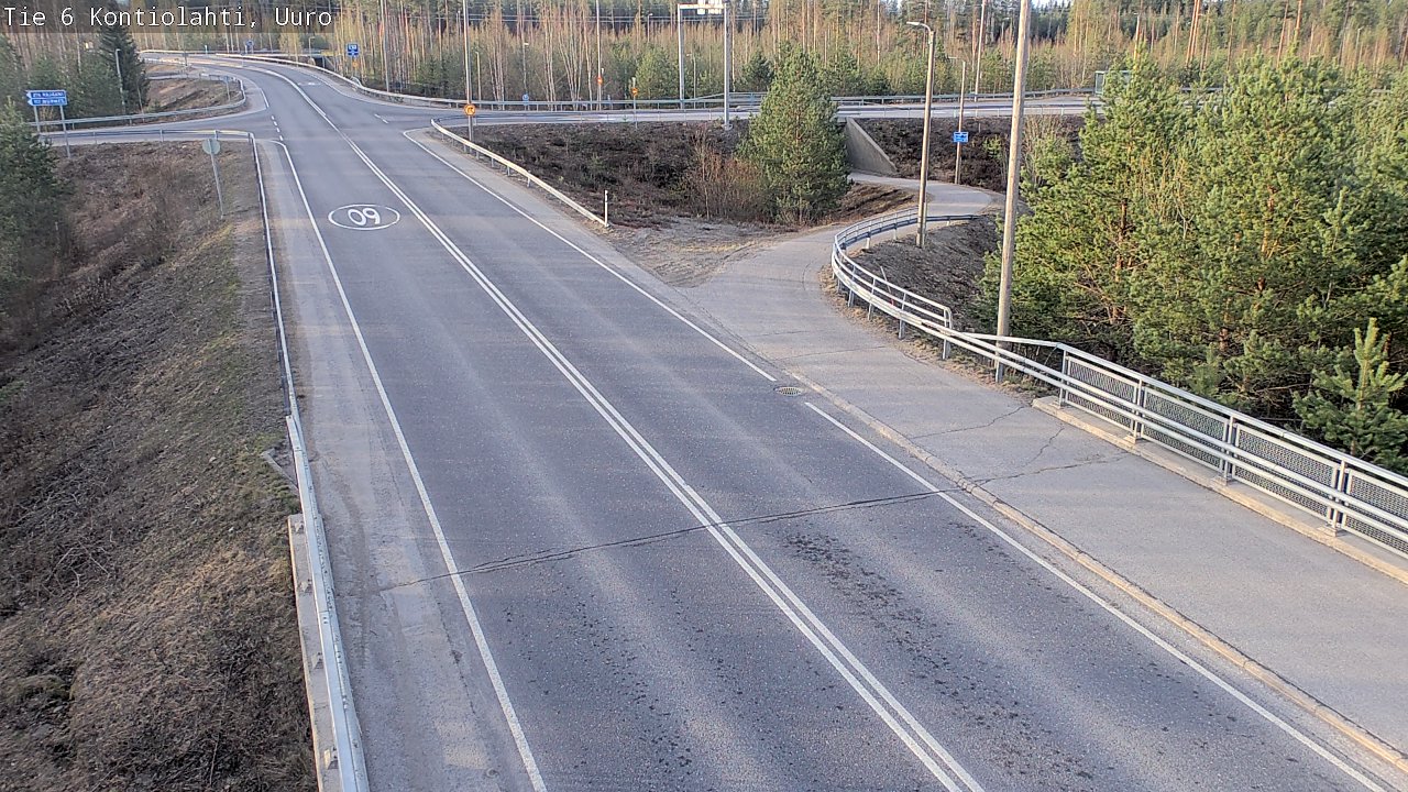 Weather Camera Image Road 6 Kontiolahti, Uuro, Kontiolahti, Pohjois-Karjala