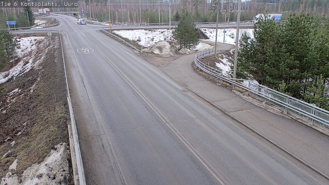 Weather Camera Image Väg 6 Kontiolax, Uuro, Kontiolahti, Pohjois-Karjala