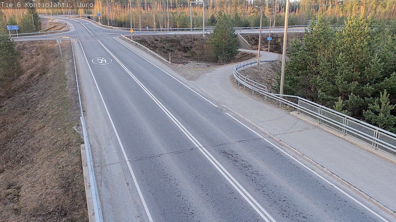 Weather Camera Image Road 6 Kontiolahti, Uuro, Kontiolahti, Pohjois-Karjala