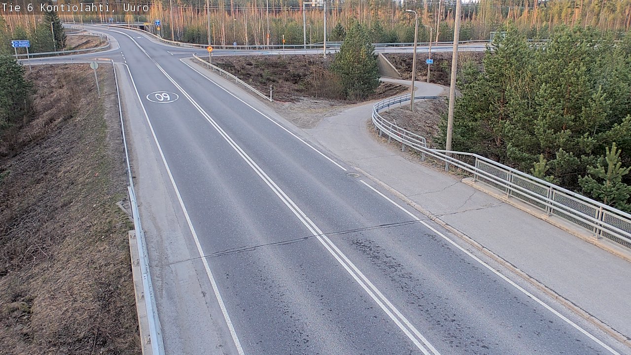 Weather Camera Image Road 6 Kontiolahti, Uuro, Kontiolahti, Pohjois-Karjala