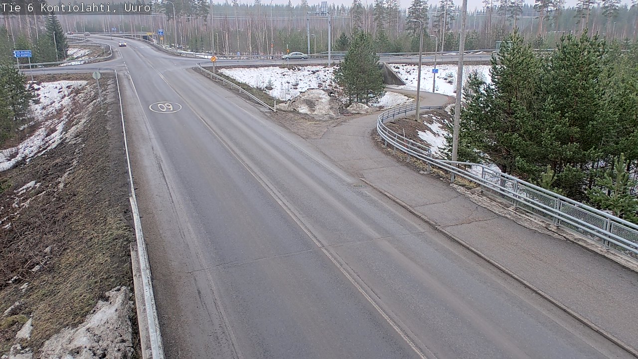 Weather Camera Image Väg 6 Kontiolax, Uuro, Kontiolahti, Pohjois-Karjala