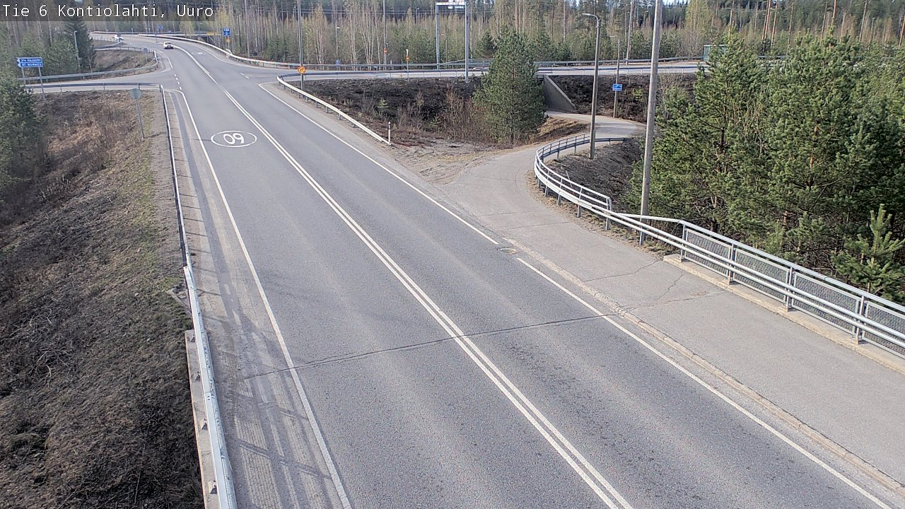 Weather Camera Image Road 6 Kontiolahti, Uuro, Kontiolahti, Pohjois-Karjala