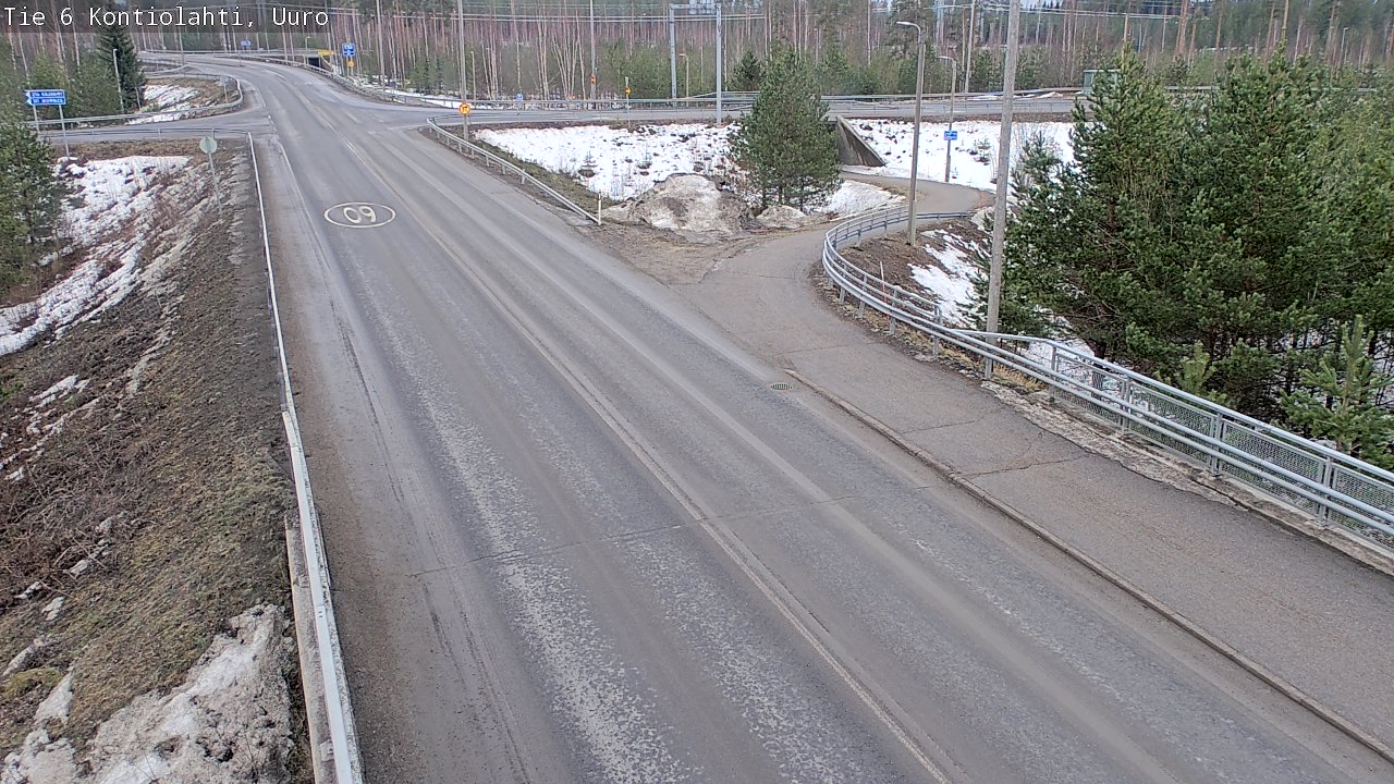 Weather Camera Image Väg 6 Kontiolax, Uuro, Kontiolahti, Pohjois-Karjala