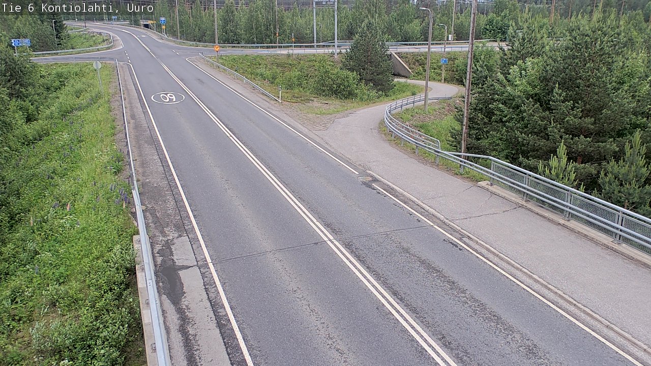 Weather Camera Image Väg 6 Kontiolax, Uuro, Kontiolahti, Pohjois-Karjala