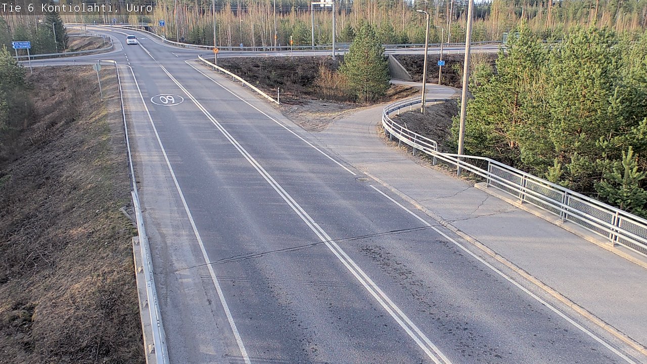 Weather Camera Image Road 6 Kontiolahti, Uuro, Kontiolahti, Pohjois-Karjala