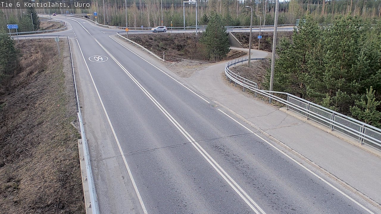 Weather Camera Image Road 6 Kontiolahti, Uuro, Kontiolahti, Pohjois-Karjala