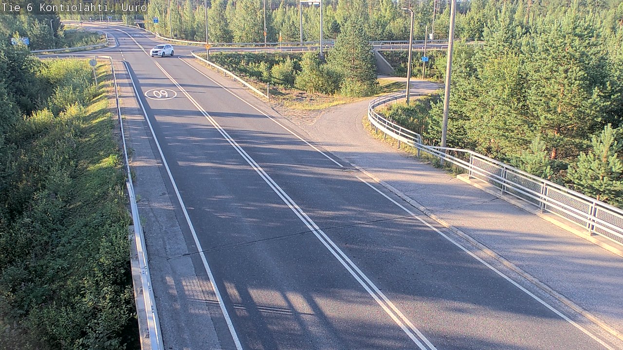 Weather Camera Image Road 6 Kontiolahti, Uuro, Kontiolahti, Pohjois-Karjala