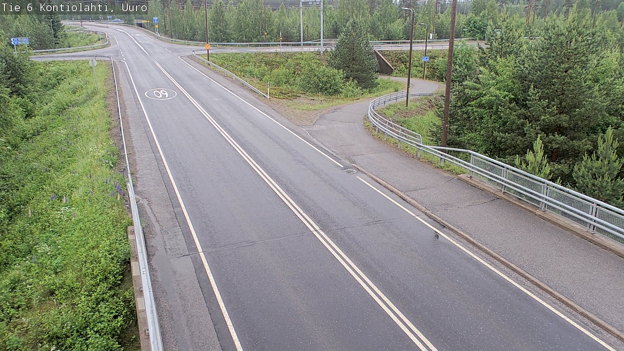 Weather Camera Image Väg 6 Kontiolax, Uuro, Kontiolahti, Pohjois-Karjala