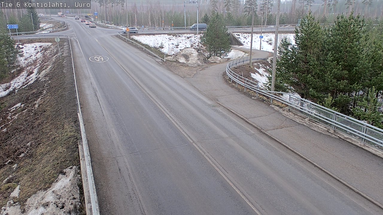 Weather Camera Image Väg 6 Kontiolax, Uuro, Kontiolahti, Pohjois-Karjala