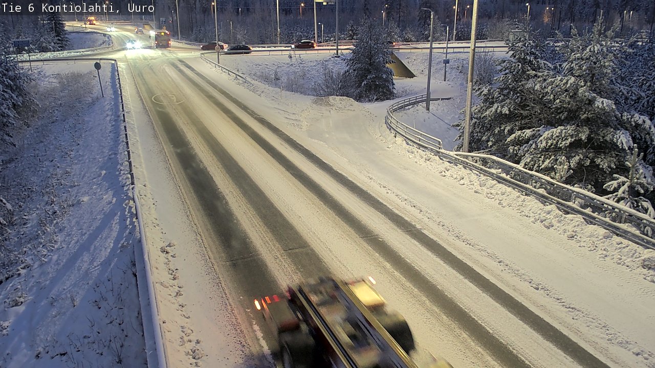 Weather Camera Image Väg 6 Kontiolax, Uuro, Kontiolahti, Pohjois-Karjala