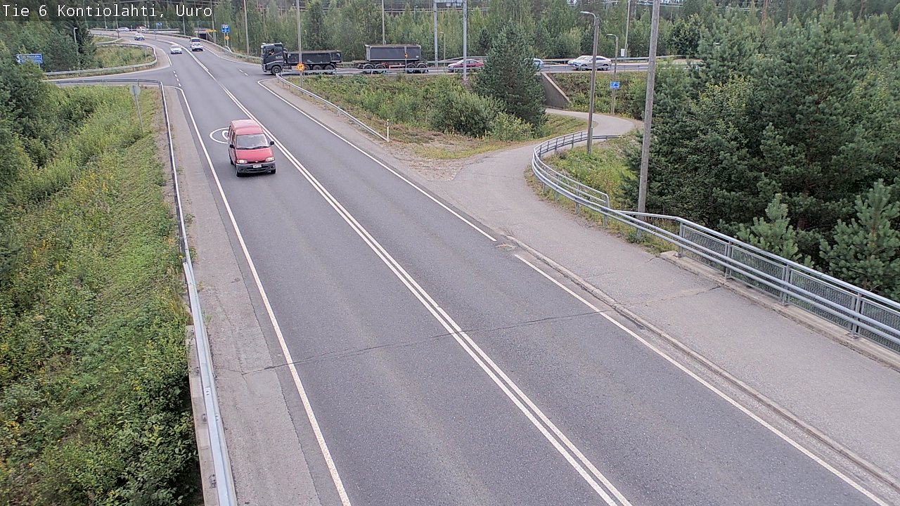 Weather Camera Image Road 6 Kontiolahti, Uuro, Kontiolahti, Pohjois-Karjala