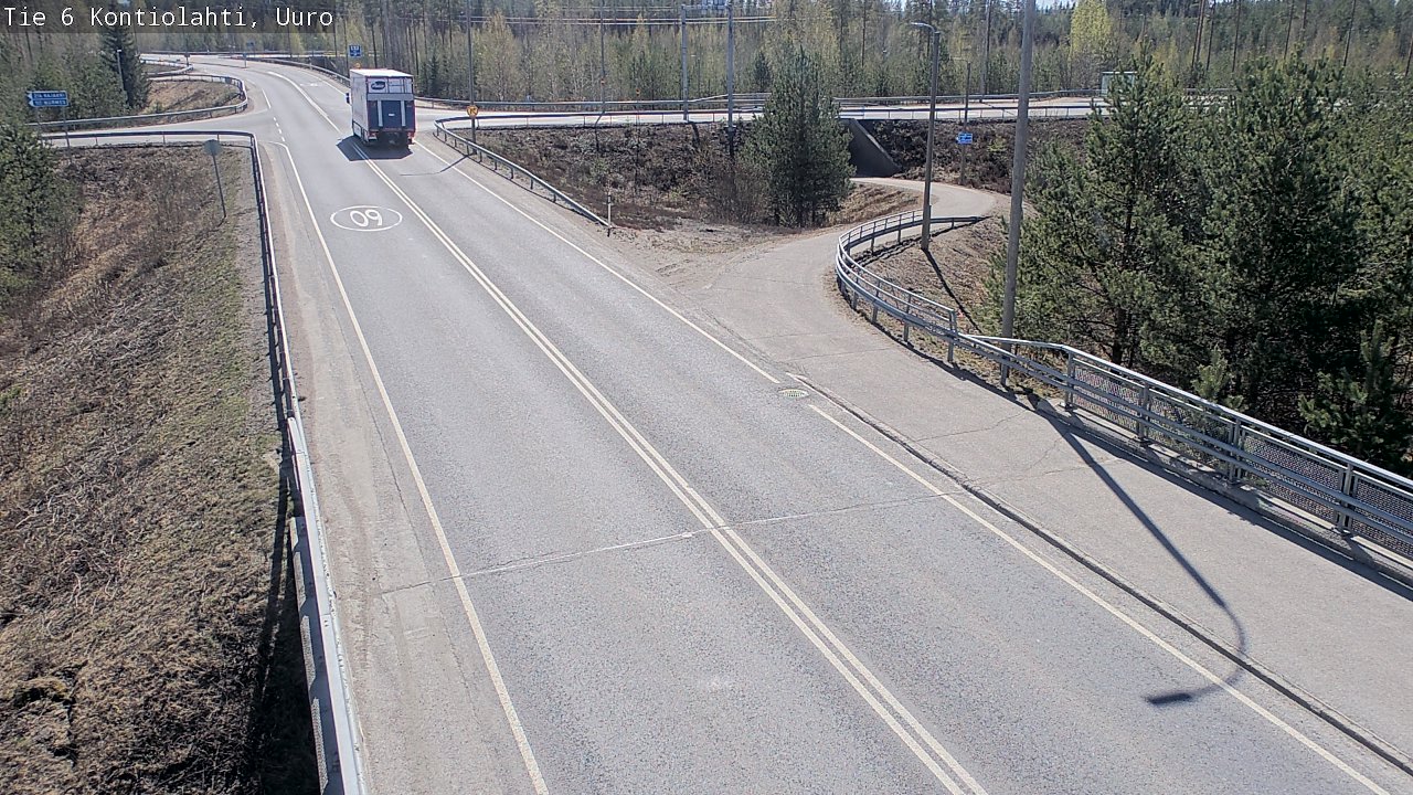 Weather Camera Image Väg 6 Kontiolax, Uuro, Kontiolahti, Pohjois-Karjala