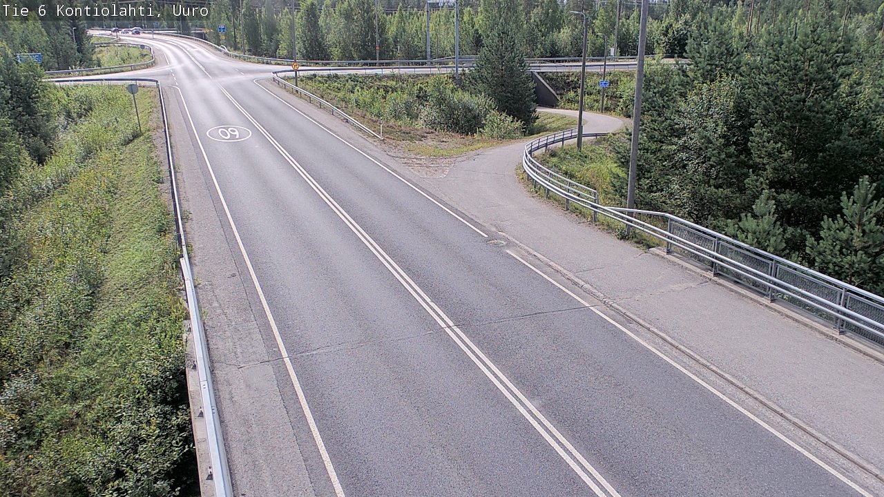 Weather Camera Image Road 6 Kontiolahti, Uuro, Kontiolahti, Pohjois-Karjala