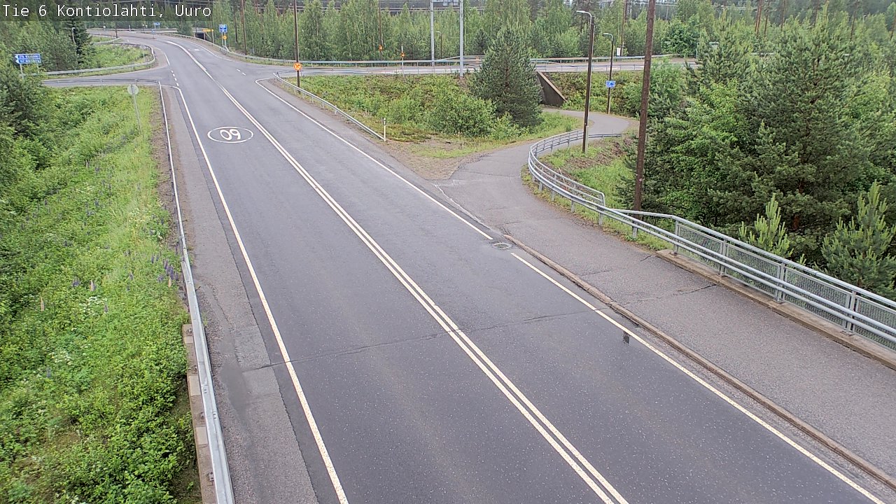 Weather Camera Image Väg 6 Kontiolax, Uuro, Kontiolahti, Pohjois-Karjala