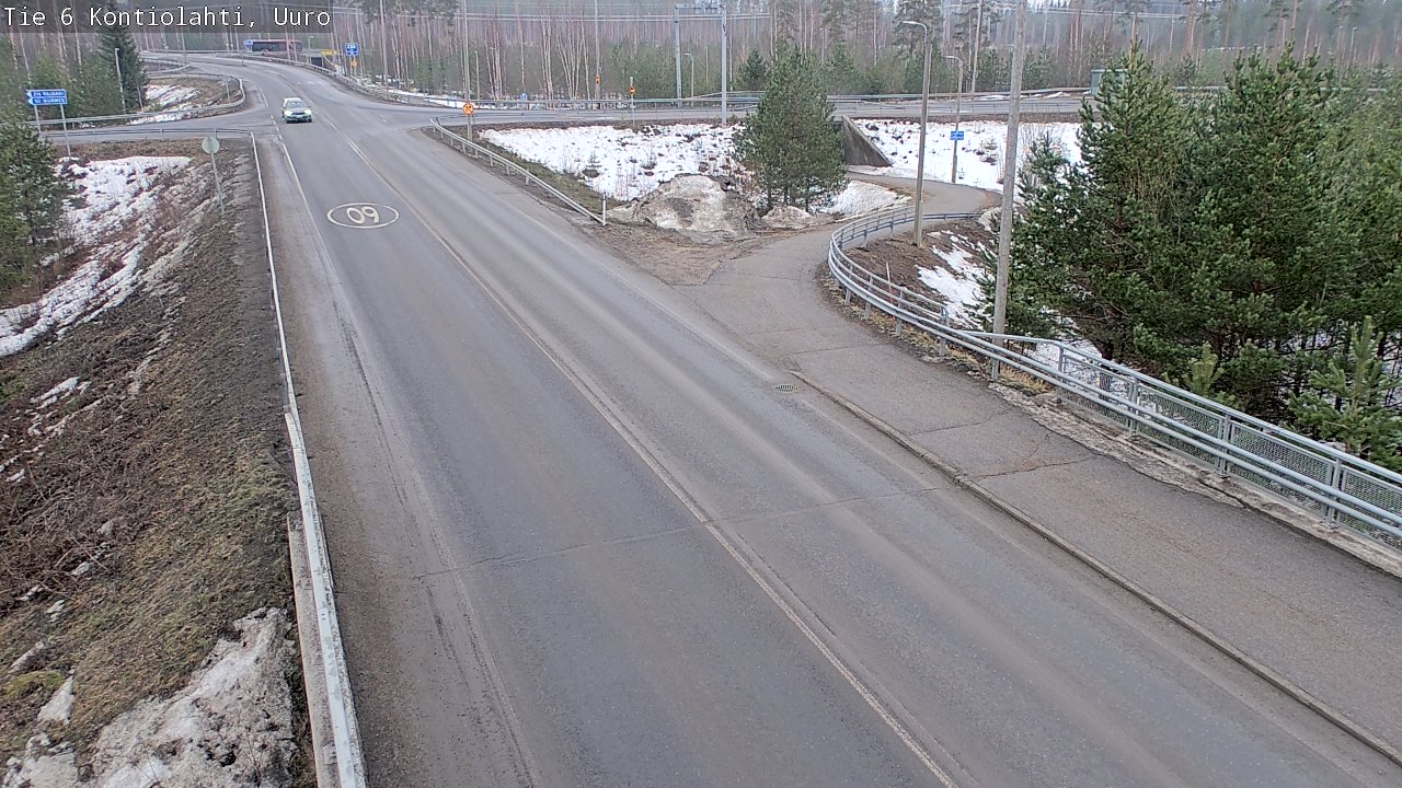 Weather Camera Image Väg 6 Kontiolax, Uuro, Kontiolahti, Pohjois-Karjala